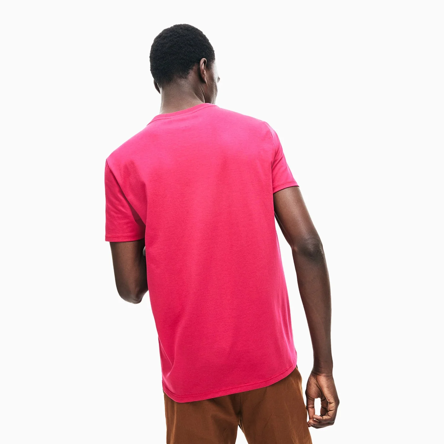Men's Pima Cotton V-Neck Jersey T Shirt - Image 3