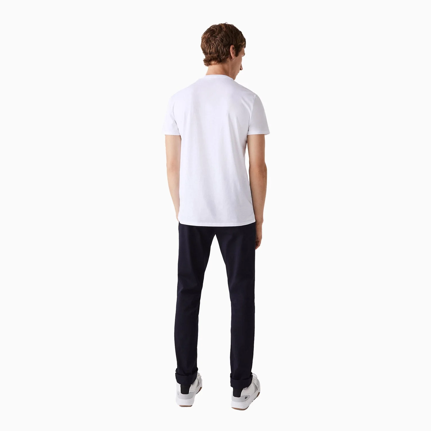 Men's Pima Cotton V-Neck Jersey T Shirt - Image 3