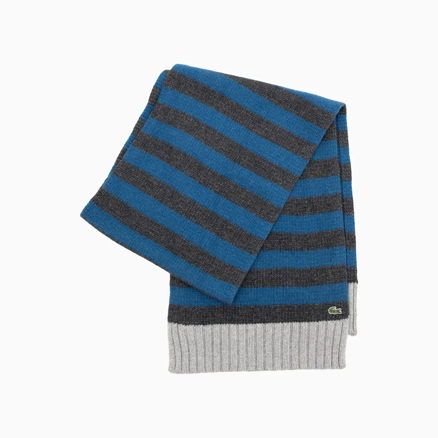 Ribbed Crocodile Wool Scarf - Image 2
