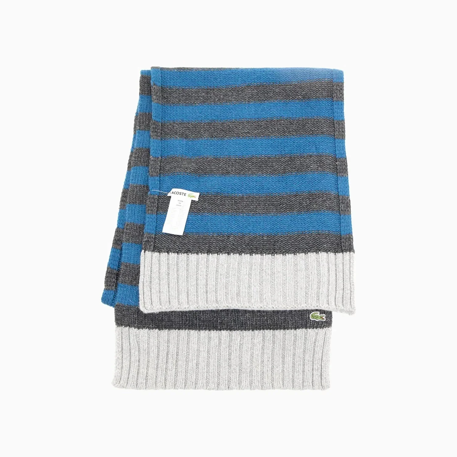 Ribbed Crocodile Wool Scarf - Image 5
