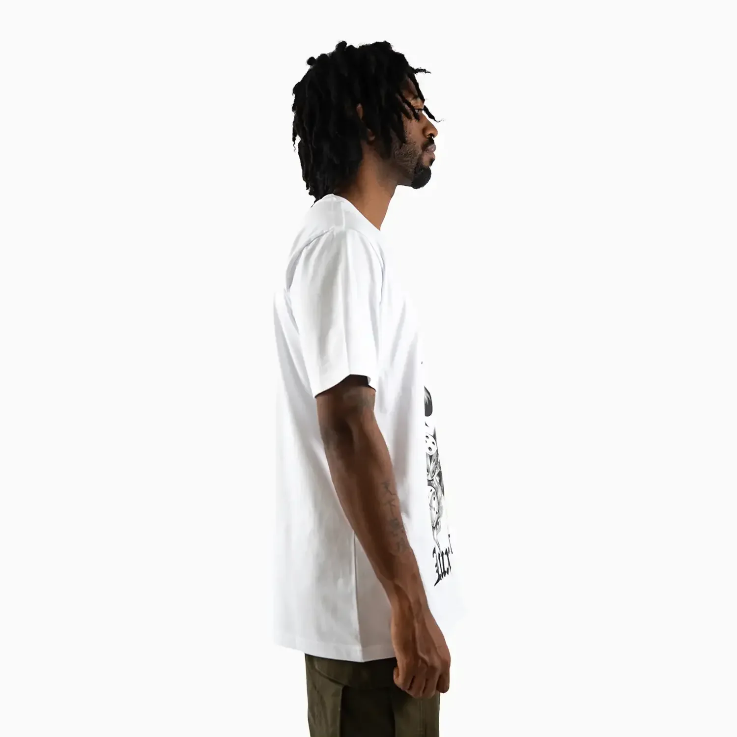 Men's Ace of Spades Skull Graphic Short Sleeve T-Shirt - Image 3