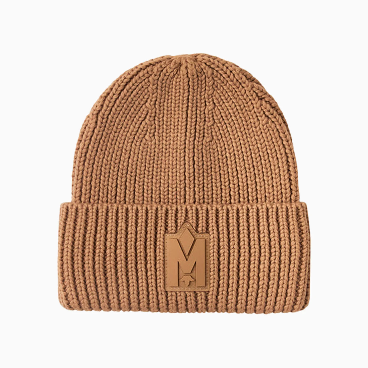 JUDE-WZ Hand-Knit Toque With Ribbed Cuff Beanie Hat - Image 2