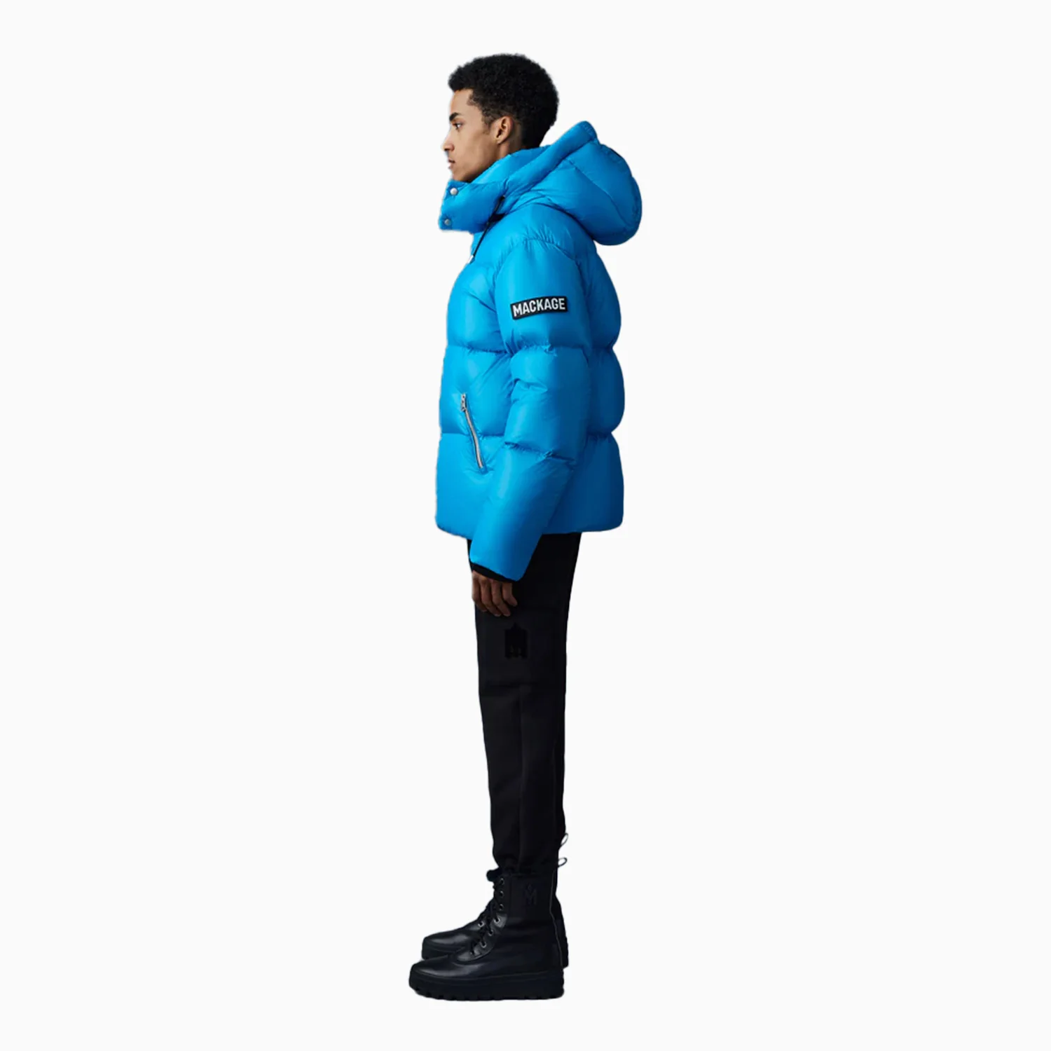 Men's KENT-Z Lustrous Light Down Jacket With Hood - Image 3