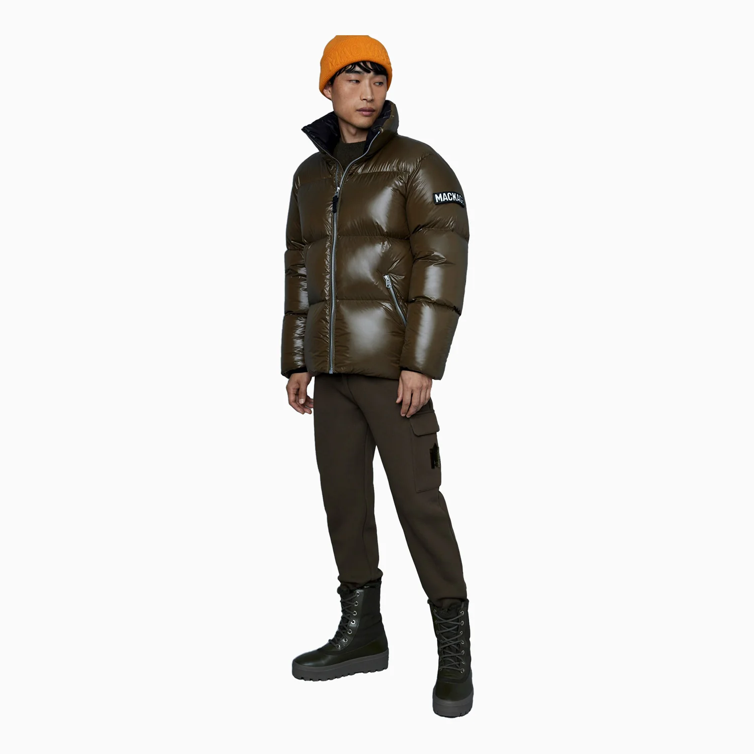 Men's KENT-Z Lustrous Light Down Jacket With Hood - Image 3