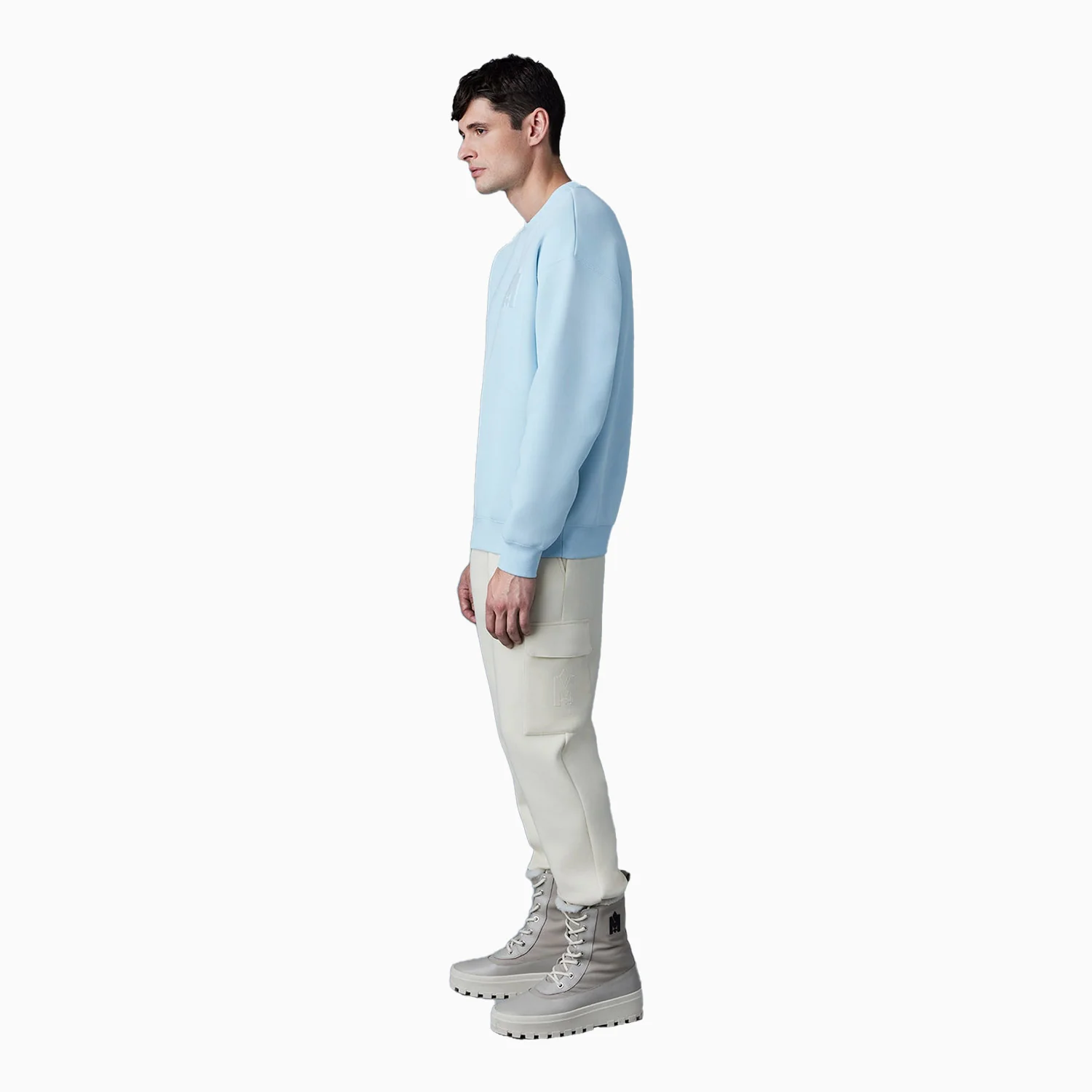 Men's MAX-VT Double Face Jersey Sweatshirt With Embroidered Logo - Image 5