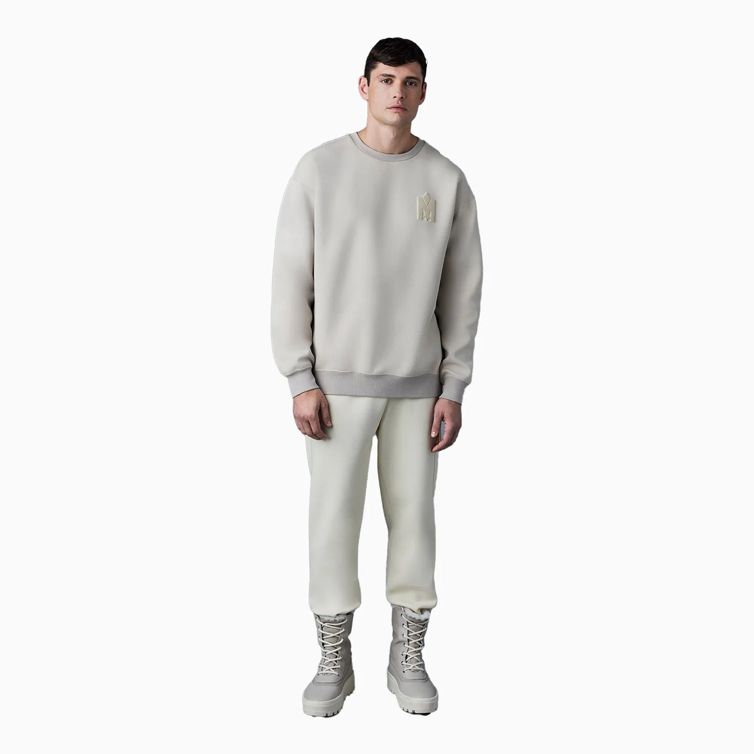Men's MAX-VT Double Face Jersey sweatshirt With Embroidered Logo