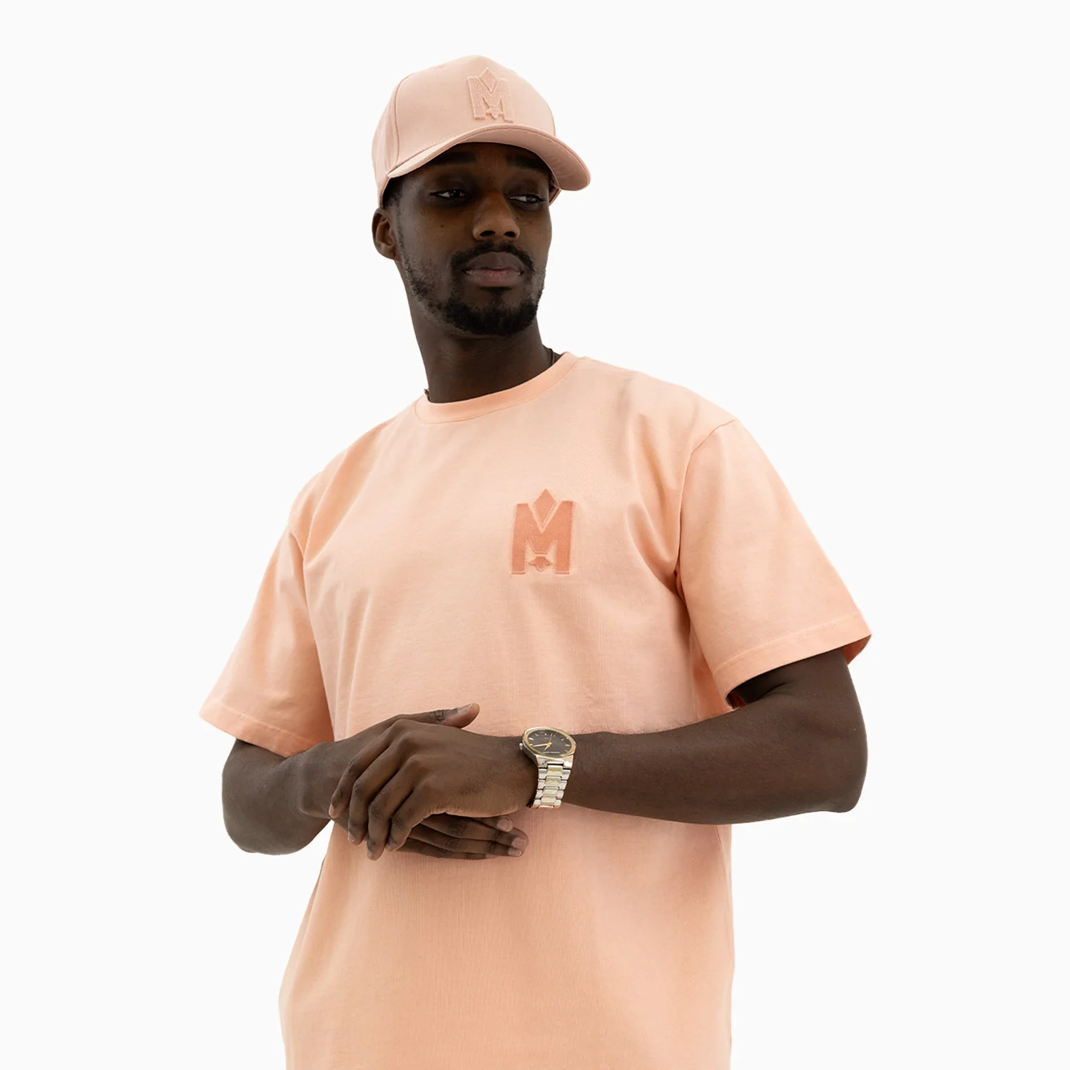 Men's Short Sleeve T-Shirt With Velvet Embroidery - Image 2