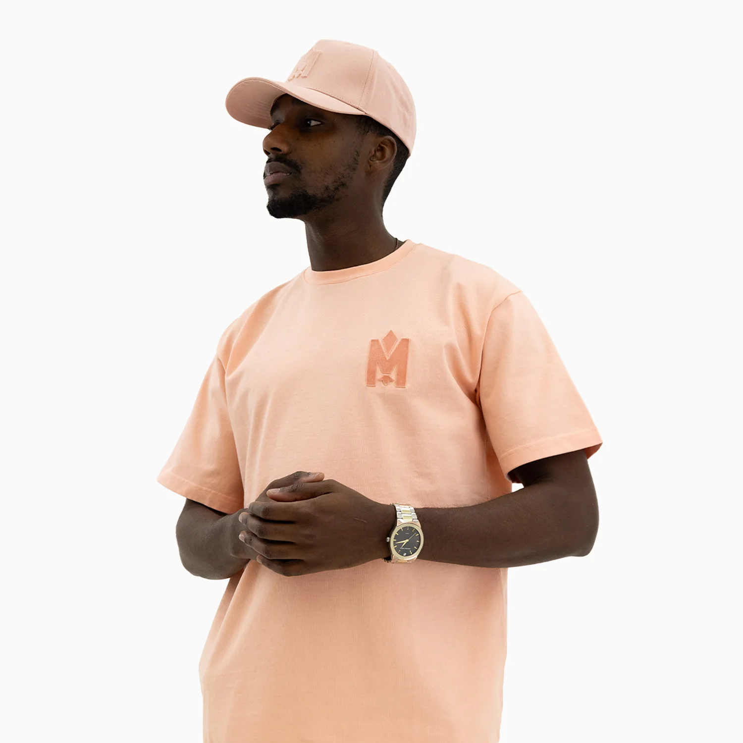 Men's Short Sleeve T-Shirt With Velvet Embroidery - Image 3