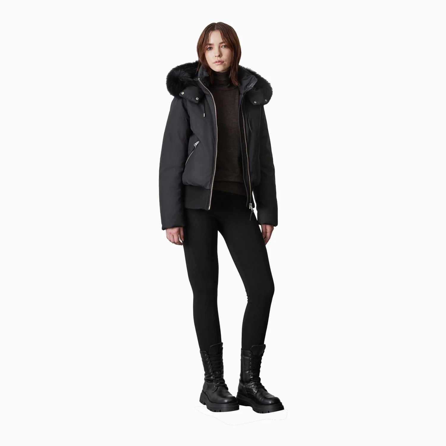 Women's CORY BX Hoodie Down Bomber Jacket - Image 3