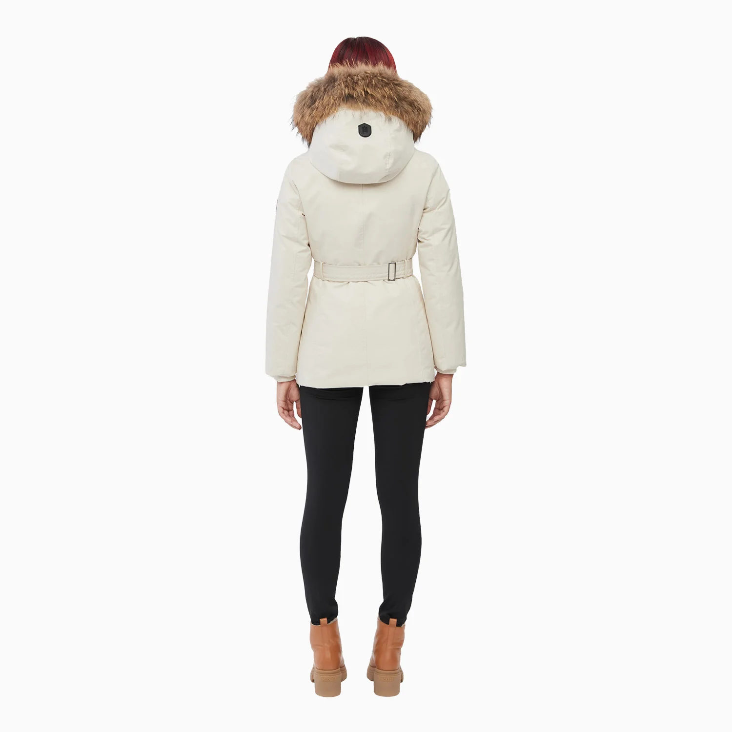 Women's JENI 2-in-1 Down Parka with Removable Bib And Natural Fur Jacket - Image 3