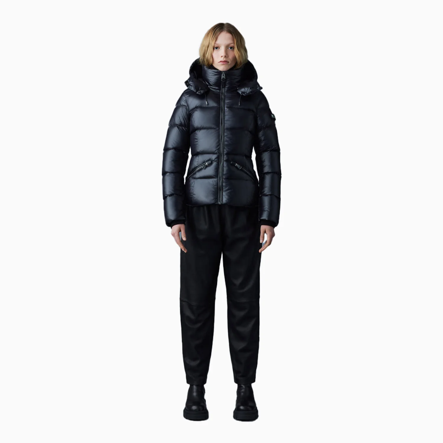 Women's Madalyn Lustrous Light Down Jacket With Hood