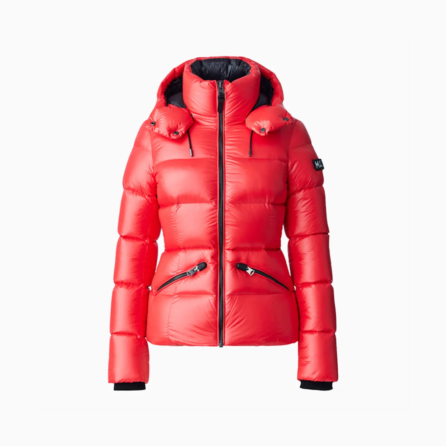 Women's MADALYN Lustrous Light Down Jacket With Hood - Image 2