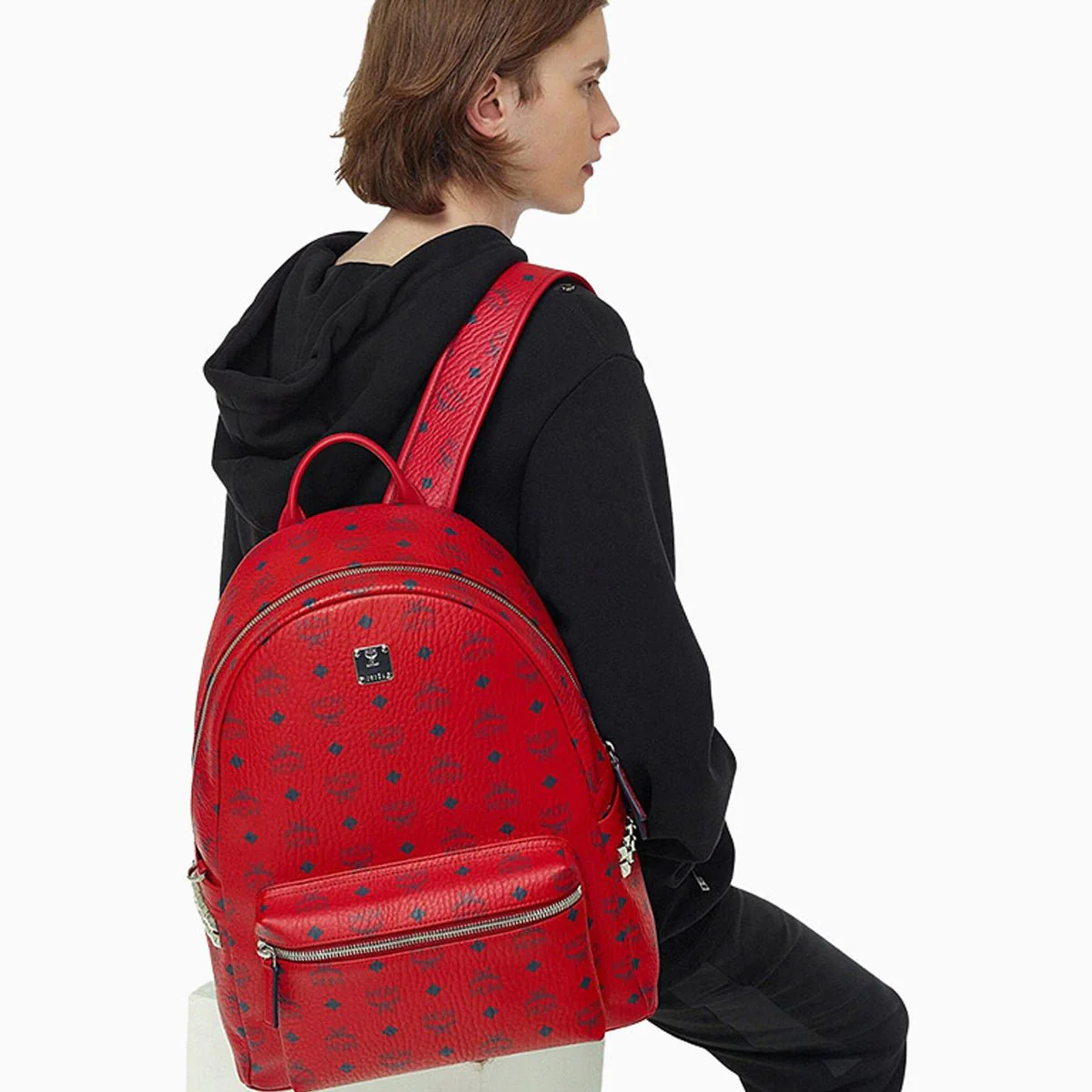 Women's Stark Side Studs Backpack in Visetos - Image 2