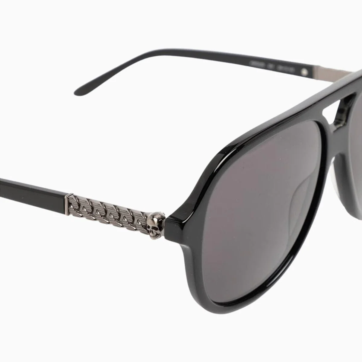 Men's Alexander McQueen Tinted Pilot Frame Sunglasses - Image 3