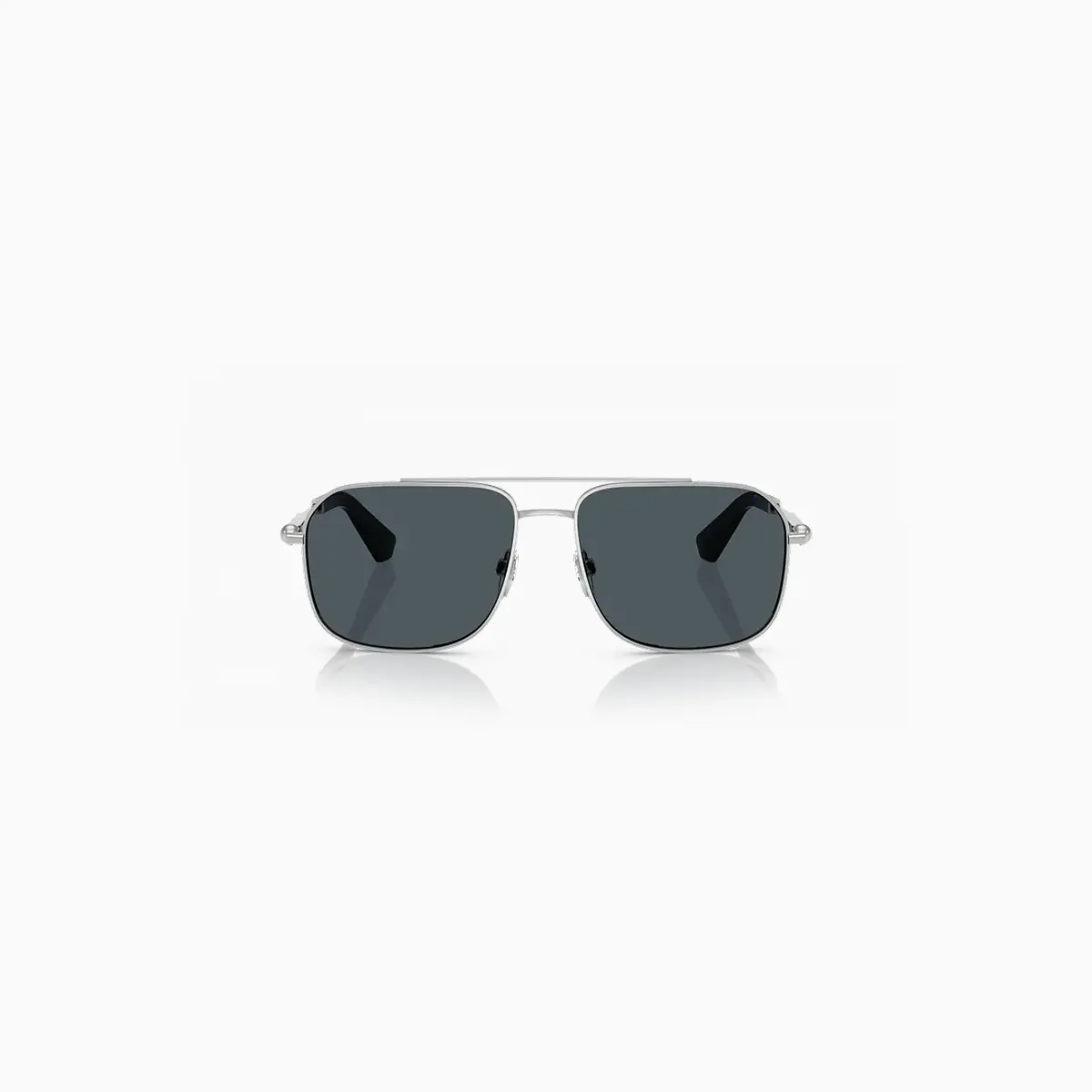 Men's Burberry Silver Dark Grey Sunglasses