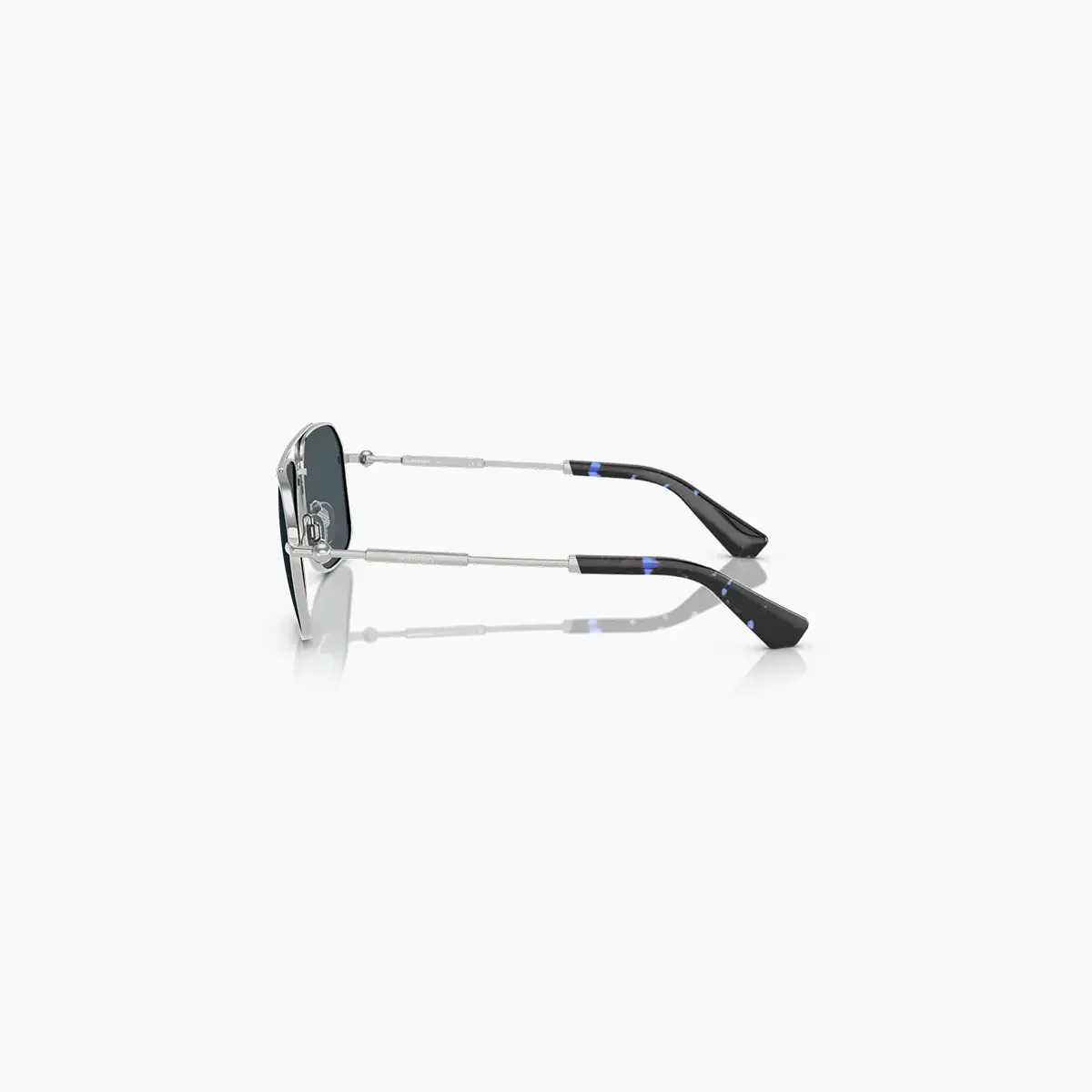 Men's Burberry Silver Dark Grey Sunglasses - Image 3