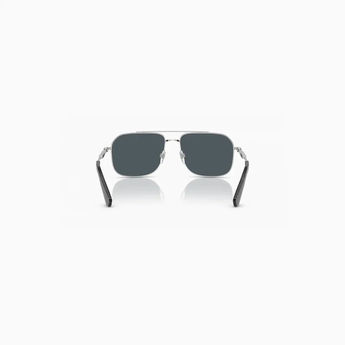 Men's Burberry Silver Dark Grey Sunglasses - Image 4