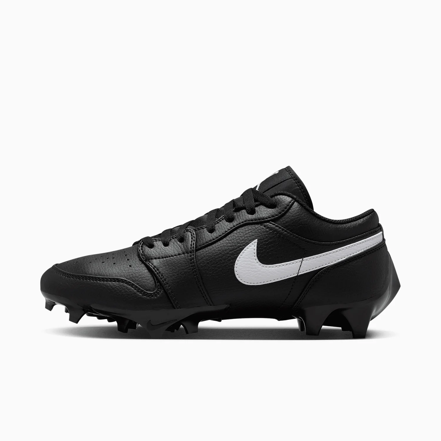 Men's Jordan 1 Low TD Football Cleat "Black" - Image 4