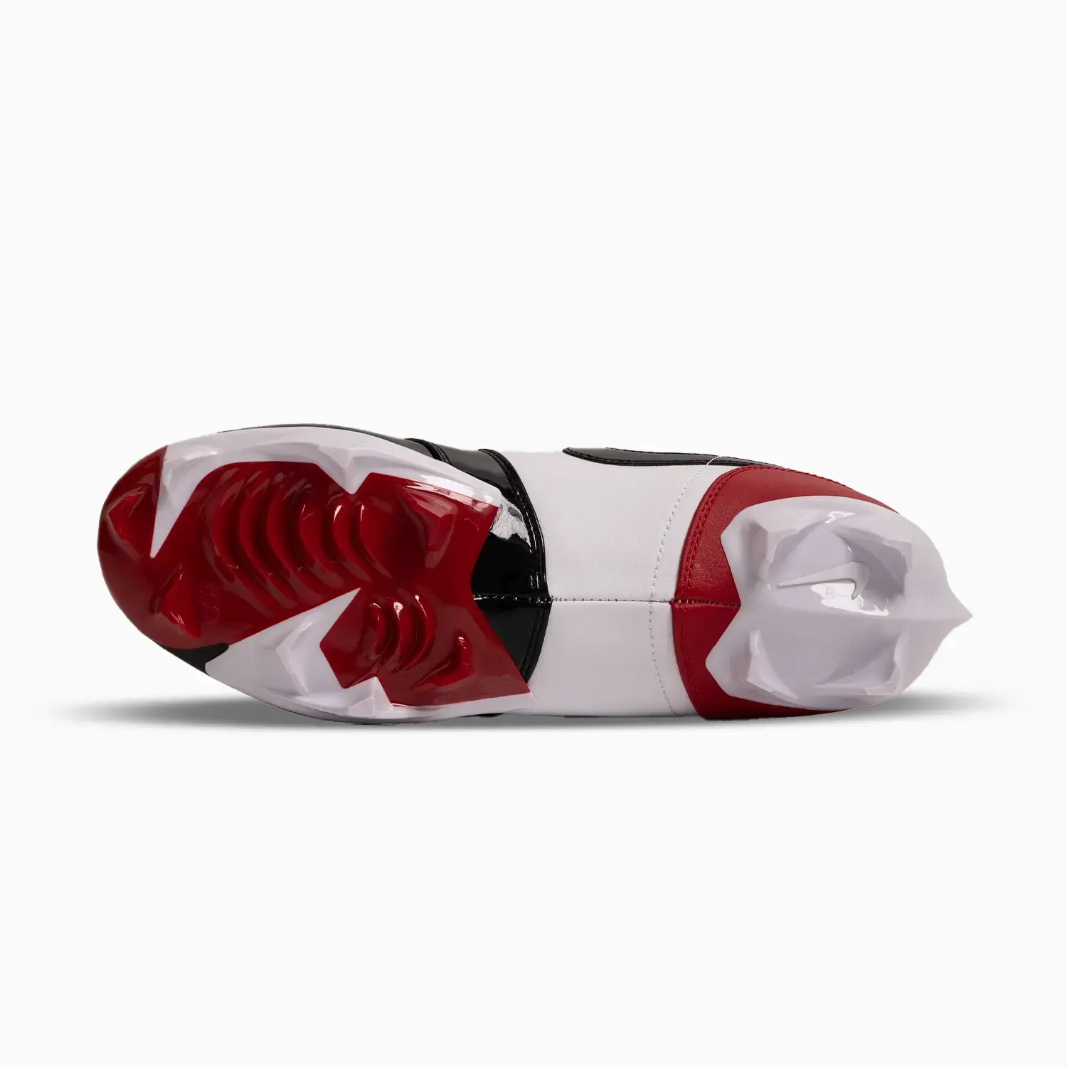 Men's Jordan 1 Low TD Football Cleat "Gym Red Black" - Image 2
