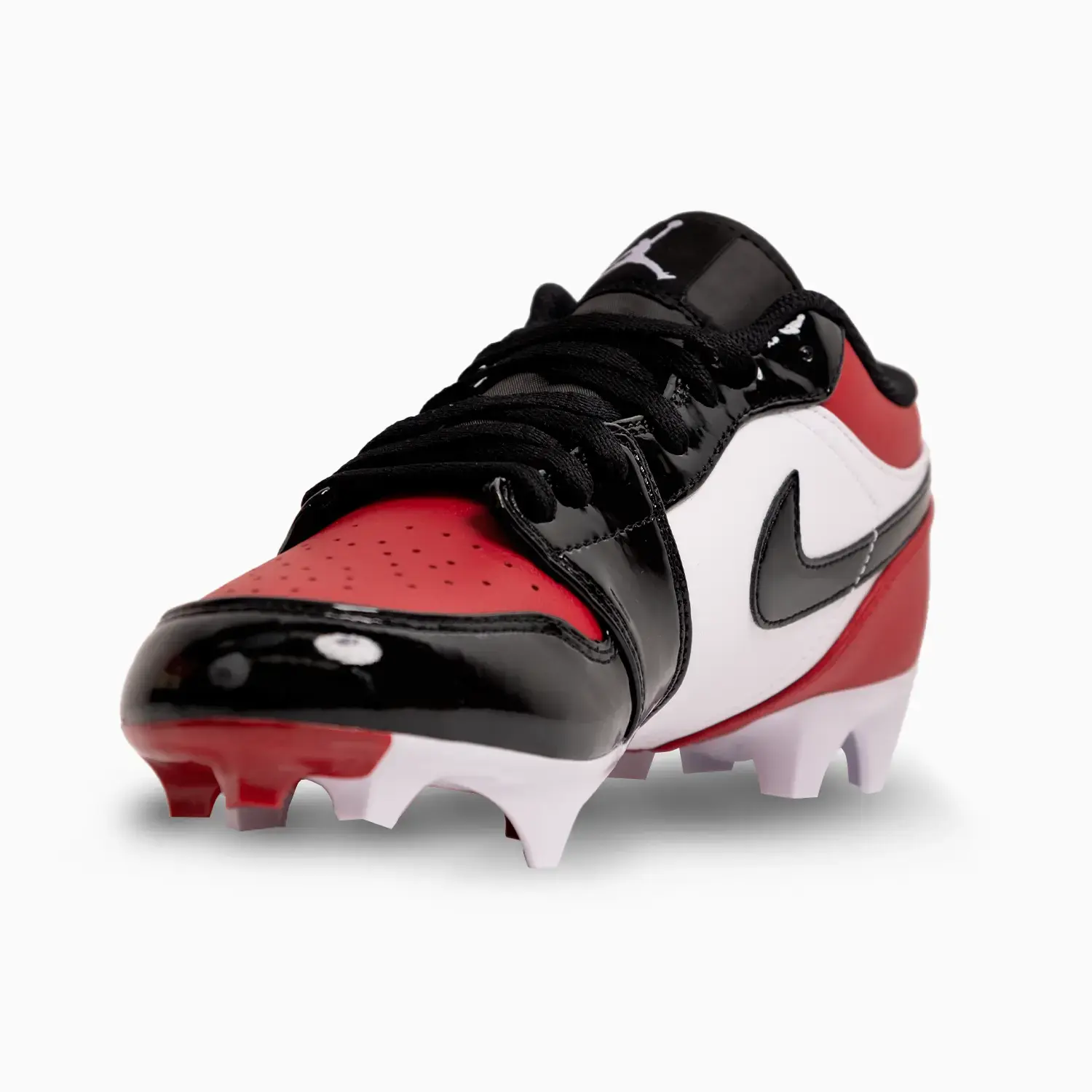 Men's Jordan 1 Low TD Football Cleat "Gym Red Black" - Image 4