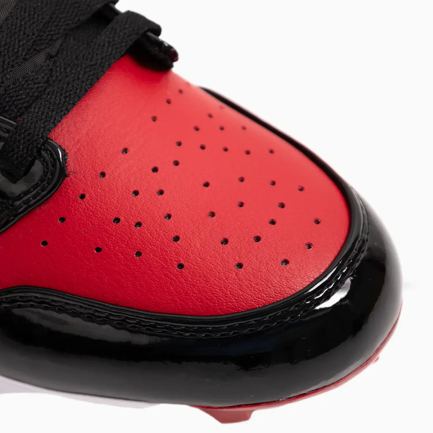 Men's Jordan 1 Low TD Football Cleat "Gym Red Black" - Image 6