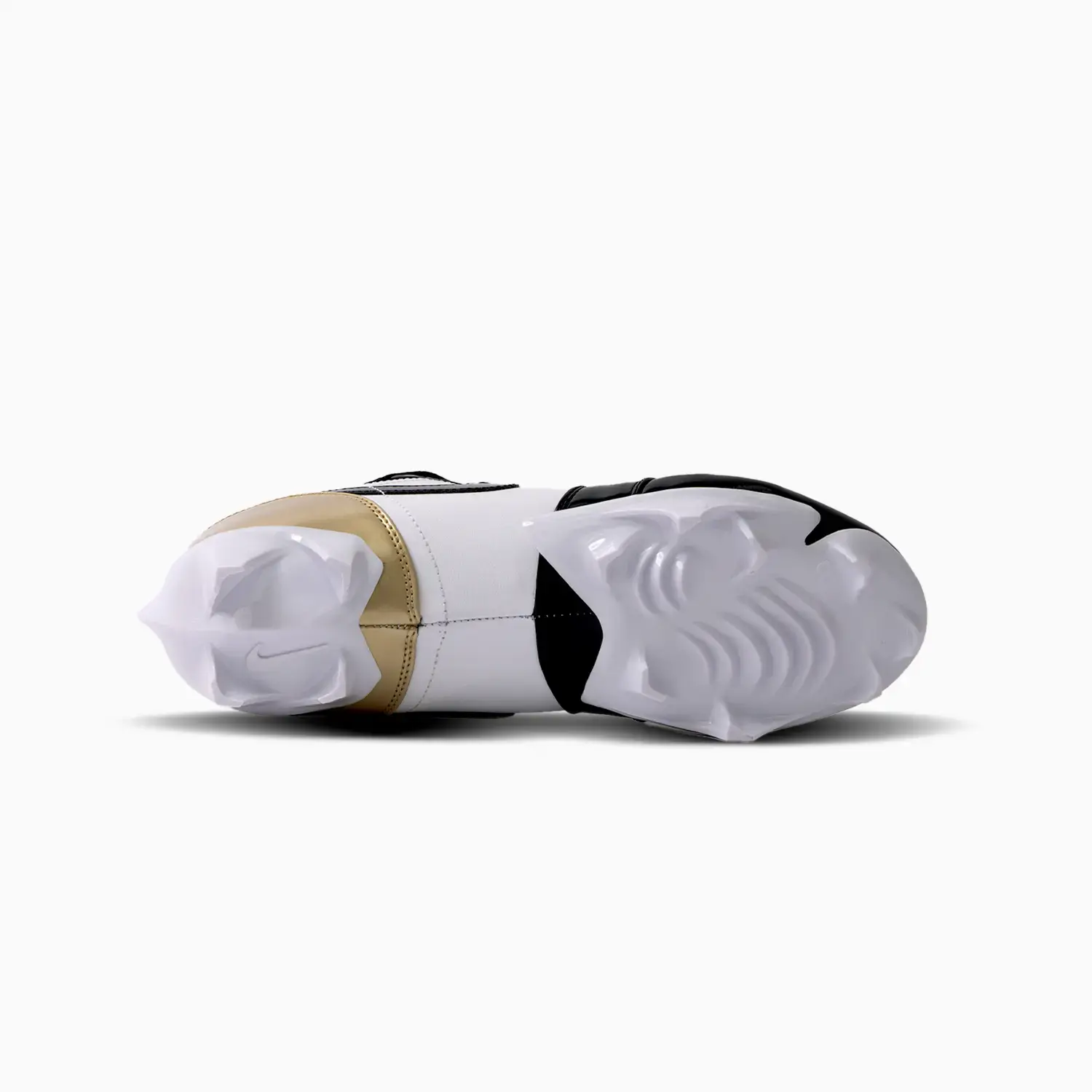 Men's Jordan 1 Low TD Football Cleat "Metallic Gold Black" - Image 2