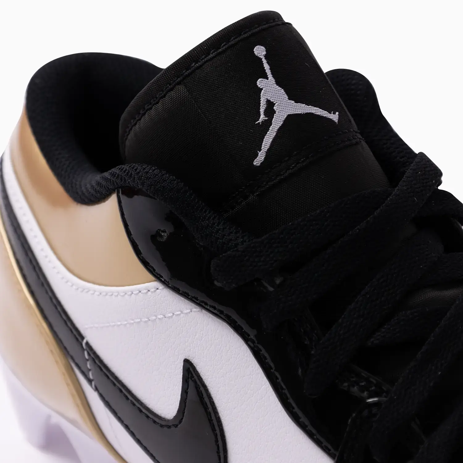 Men's Jordan 1 Low TD Football Cleat "Metallic Gold Black" - Image 7