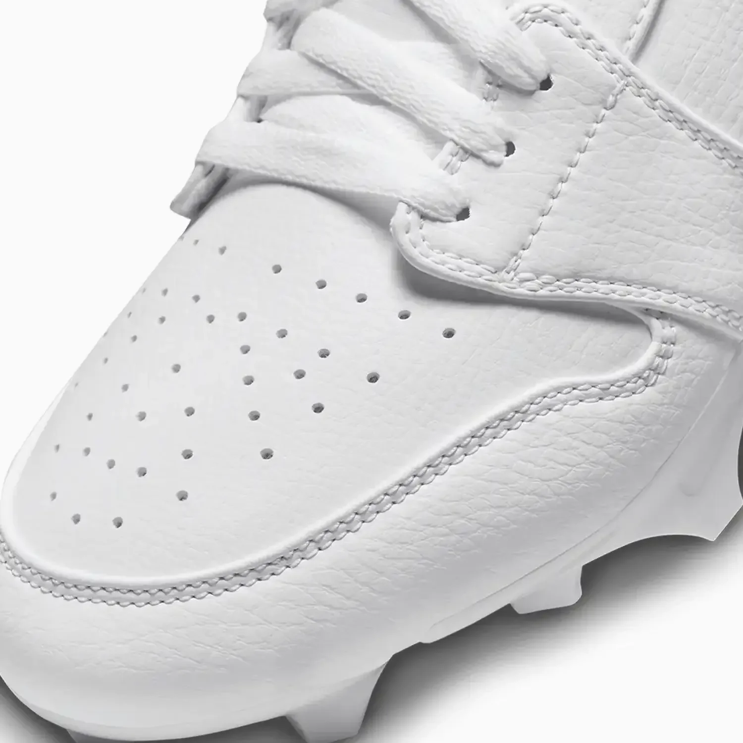 Men's Jordan 1 Low TD Football Cleat "White Grey Fog" - Image 6
