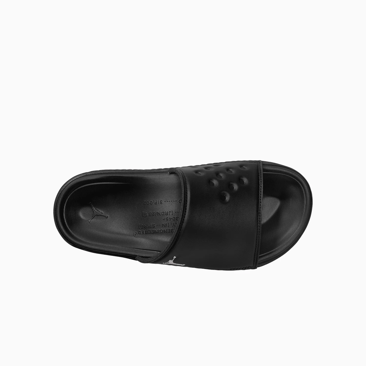 Men's Jordan Play "Black Metallic Silver" Slides - Image 6