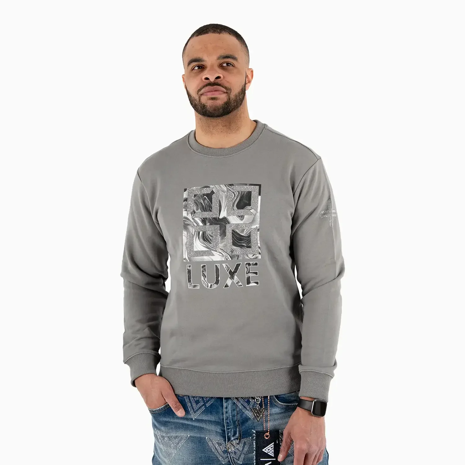 Men's LUXE Abstract Print Sweatshirt