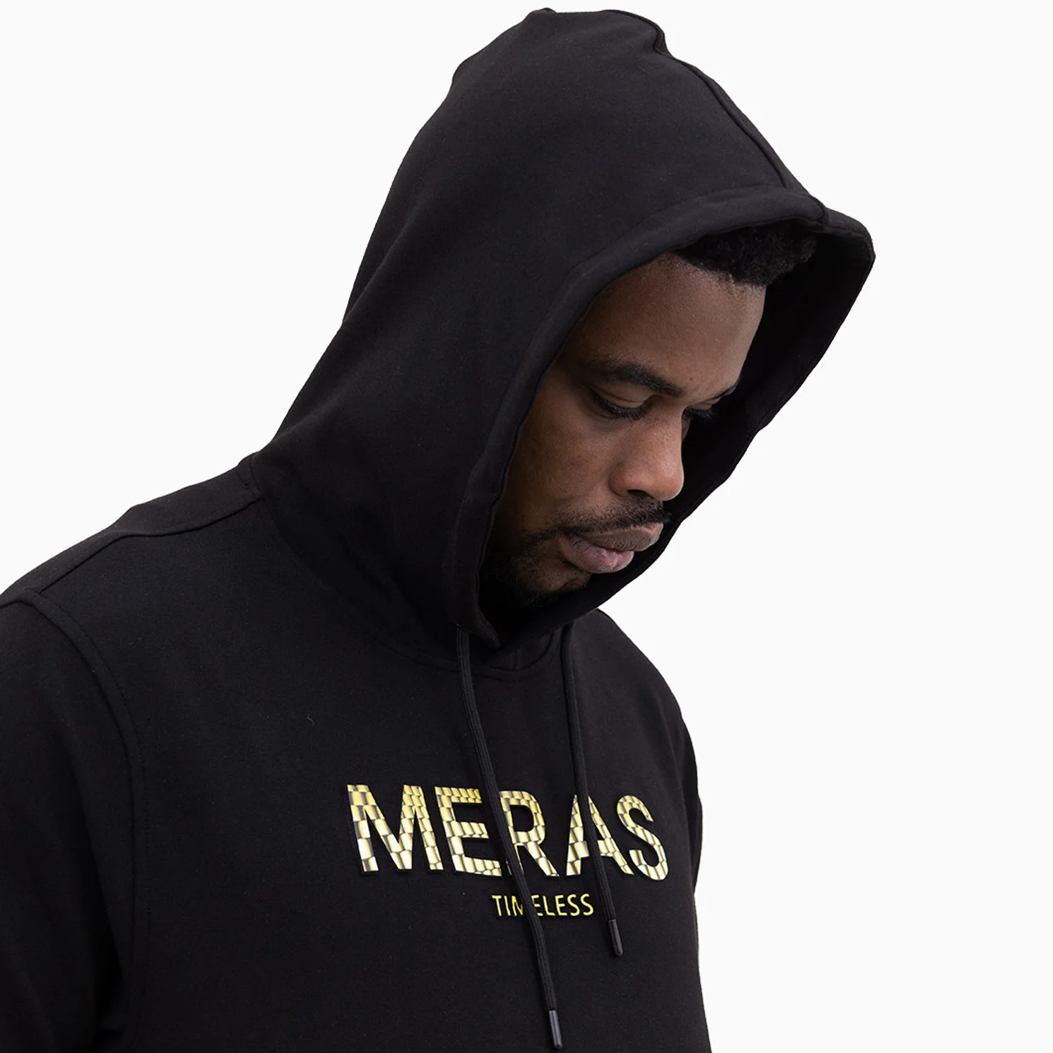 Men's Meras Timeless Logo Pull Over Hoodie - Image 3