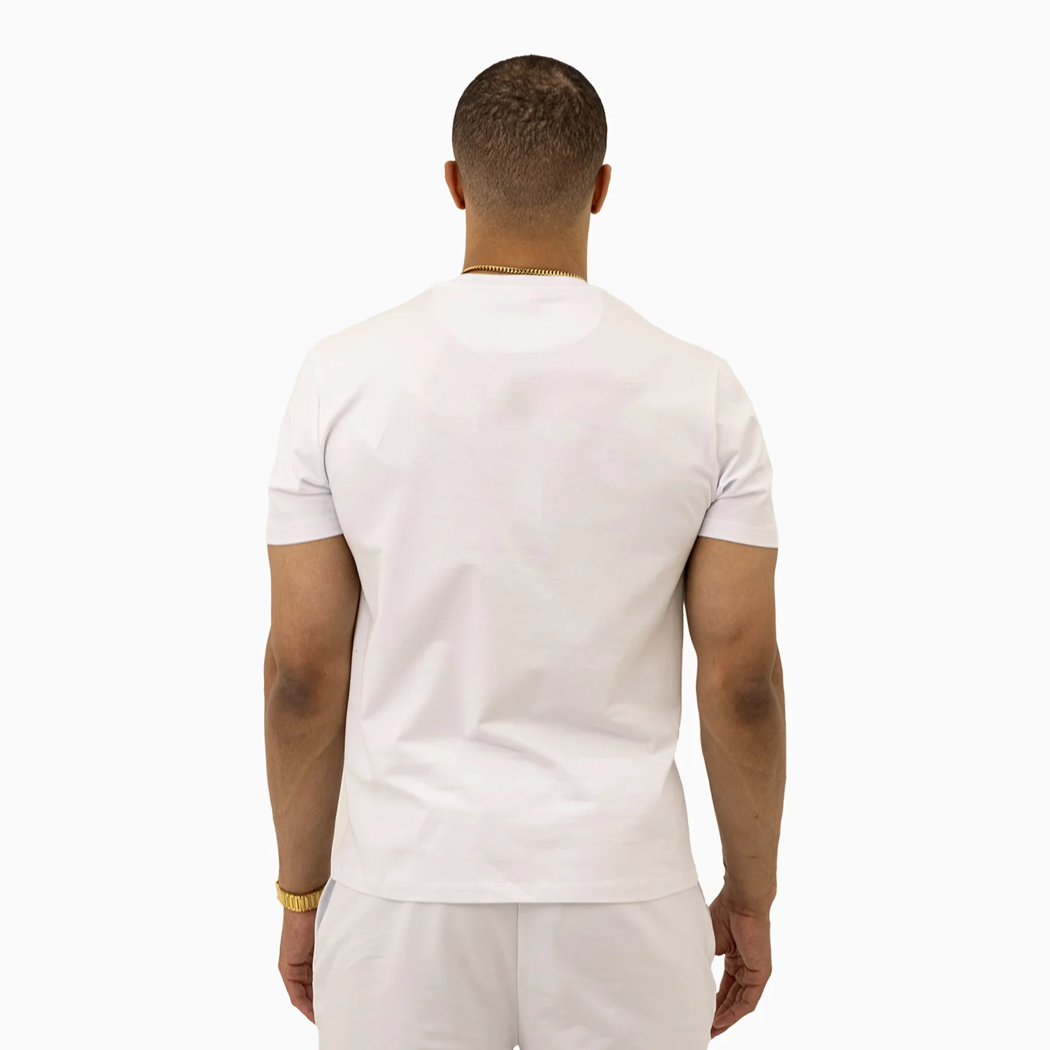Men's Savar Bold Puff Print Short Sleeves T-Shirt - Image 4