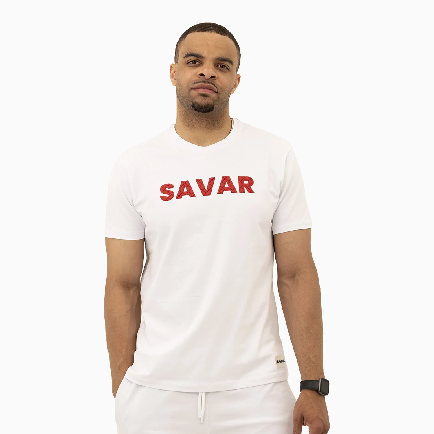 Men's Savar Bold Puff Print Short Sleeves T-Shirt - Image 5