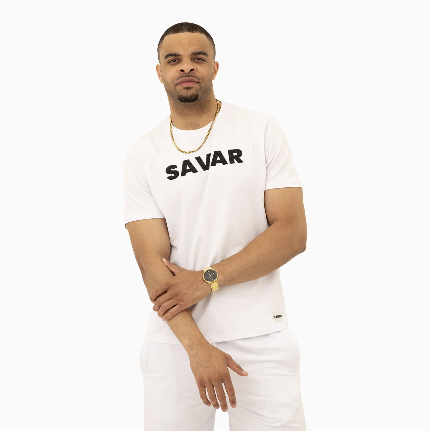Men's Savar Bold Puff Print Short Sleeves T-Shirt - Image 6