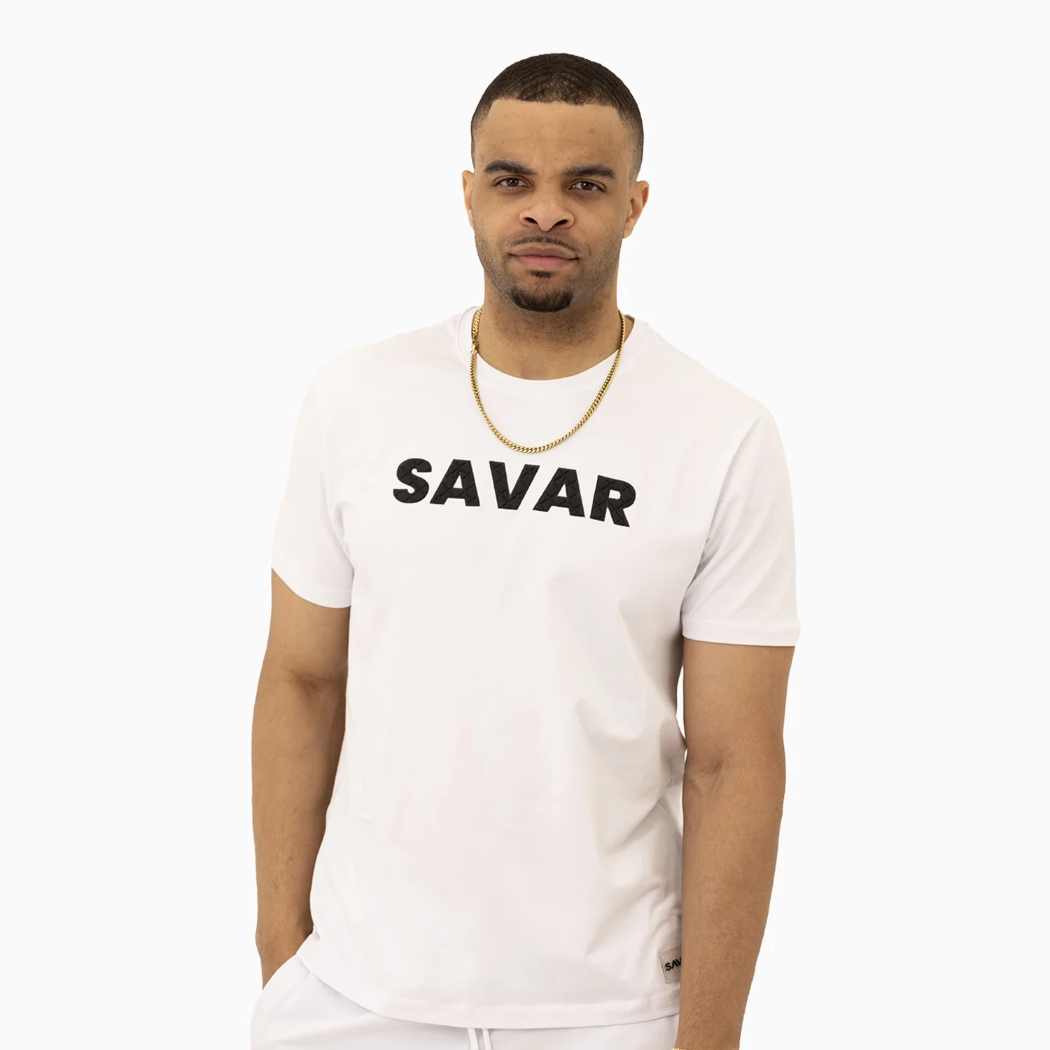 Men's Savar Bold Puff Print Short Sleeves T-Shirt - Image 8