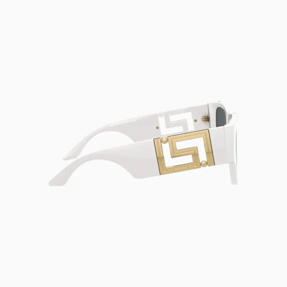 Men's Versace White Dark Grey Sunglasses - Image 4