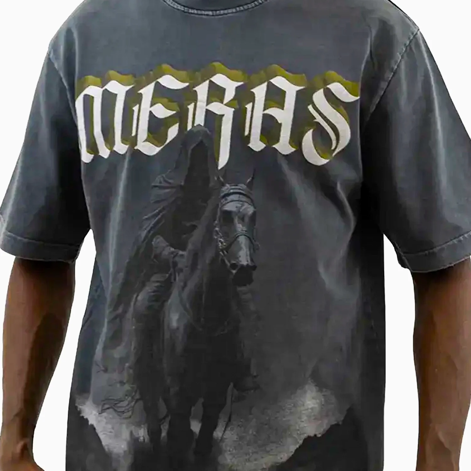 Men's Black Knight Crew Neck T-Shirt - Image 8