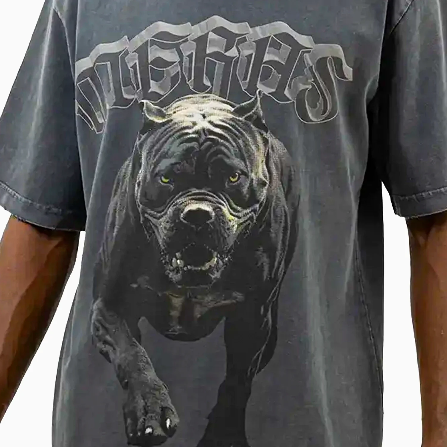 Men's Bull Dog Crew Neck T-Shirt - Image 6