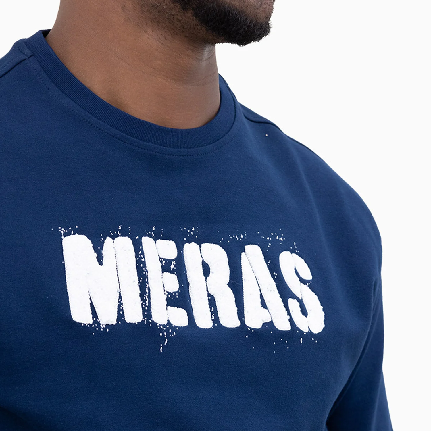Men's Chenille Patch Crew Neck Sweatshirt - Image 2