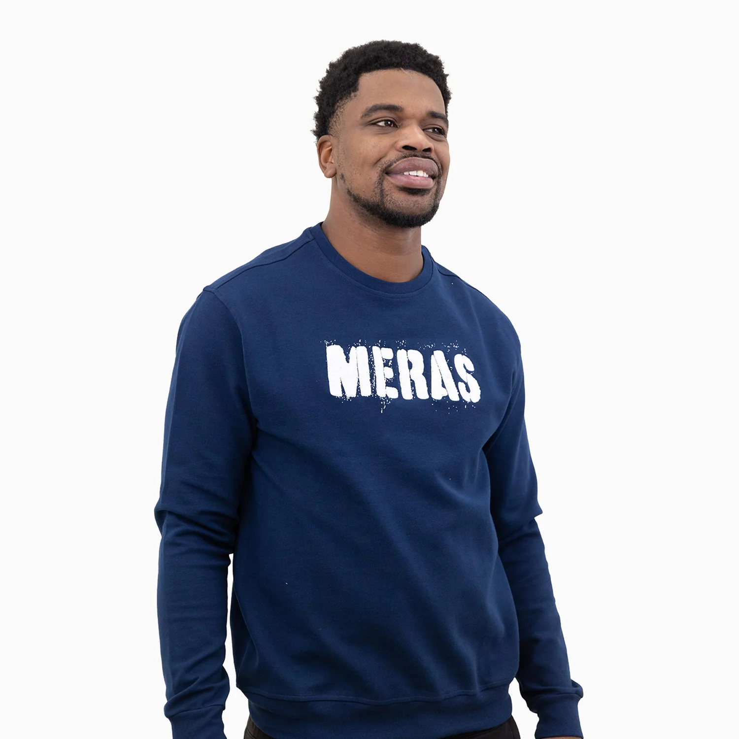 Men's Chenille Patch Crew Neck Sweatshirt - Image 3