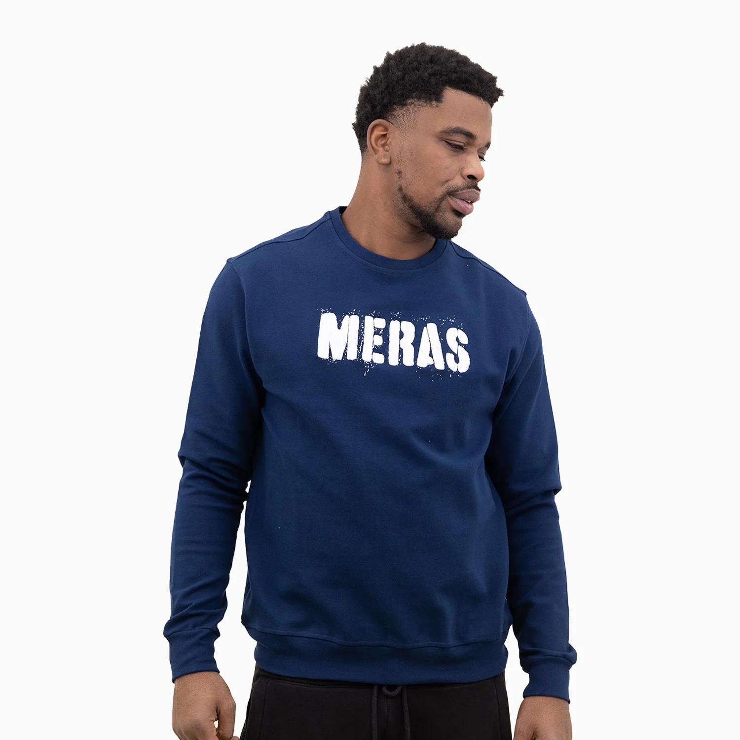 Men's Chenille Patch Crew Neck Sweatshirt - Image 4