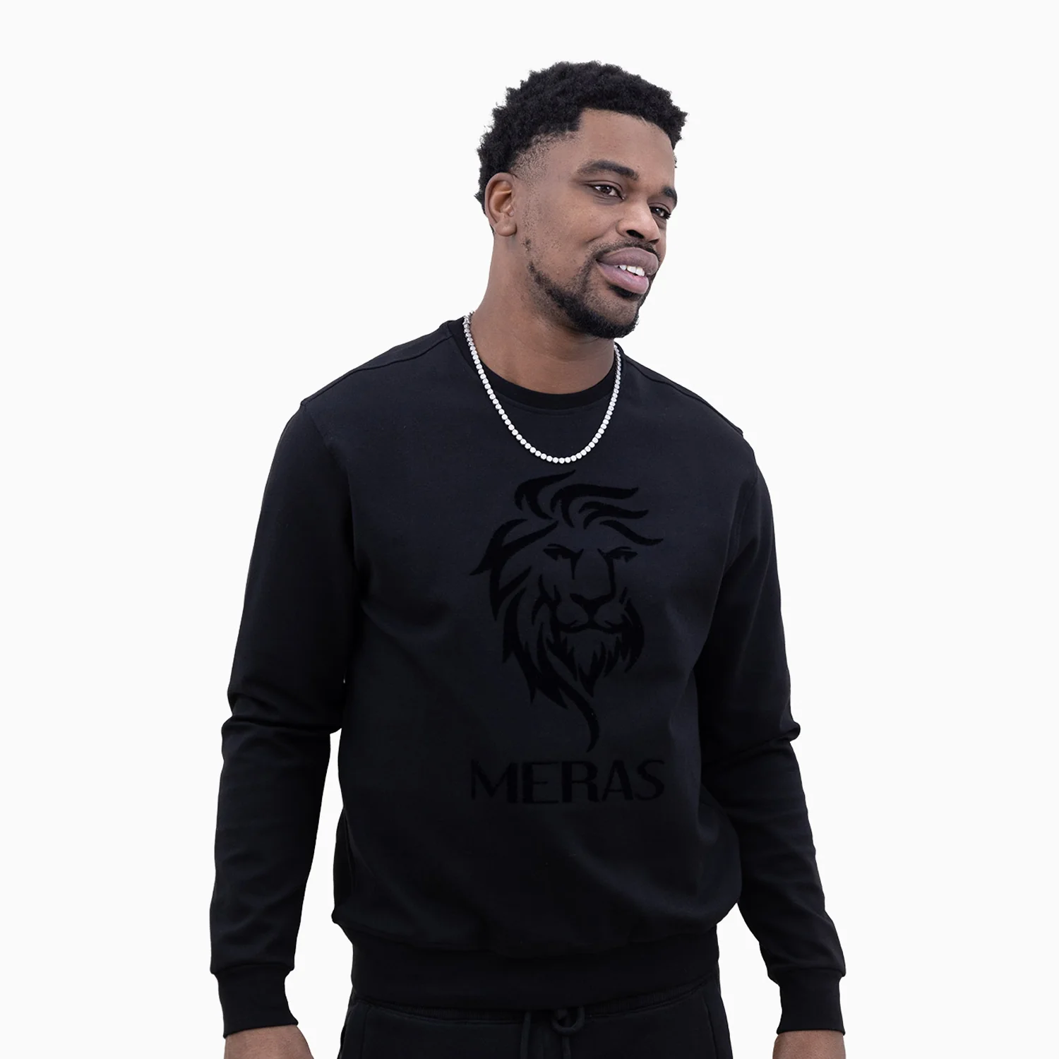Men's Lion Crew Neck Sweatshirt - Image 4