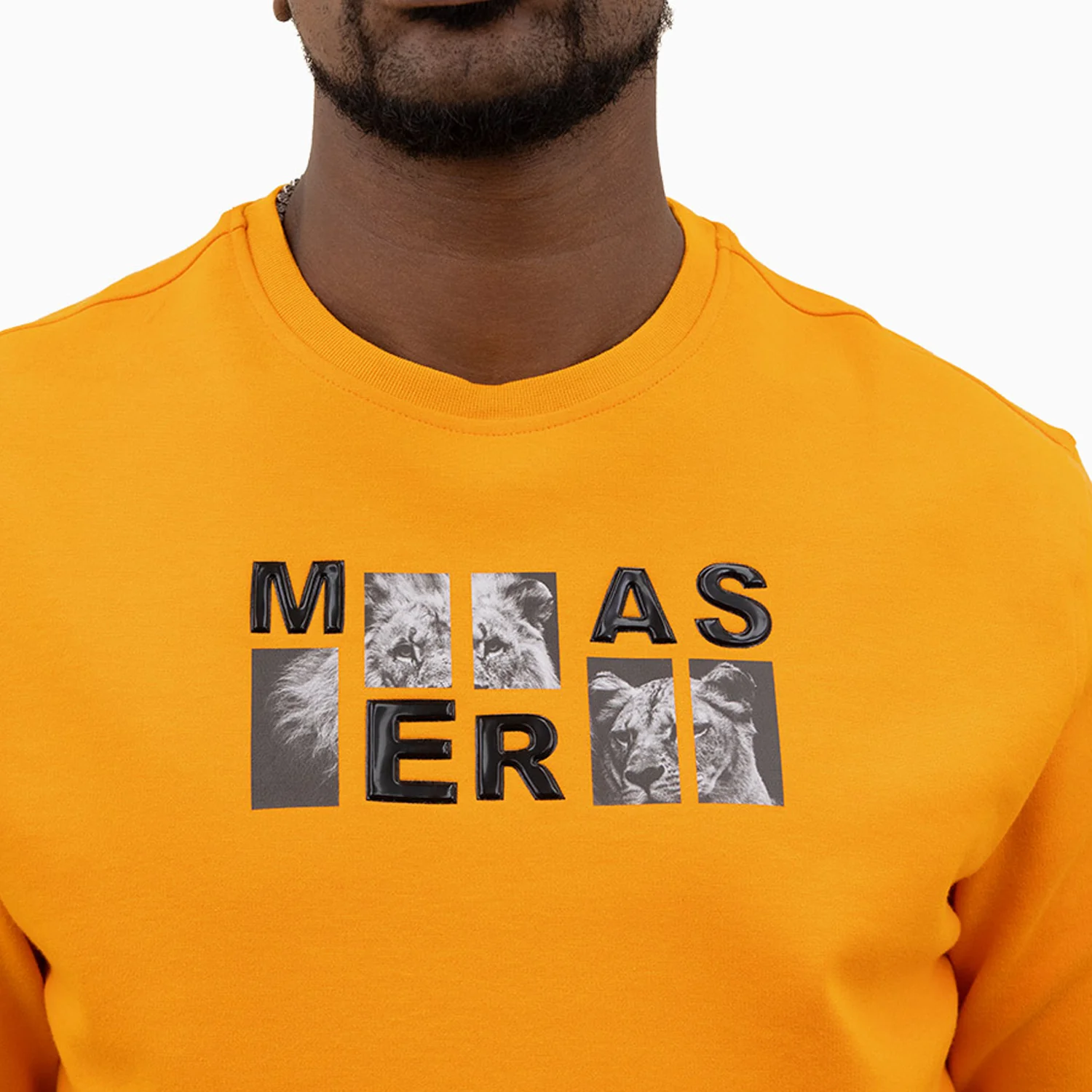 Men's Lion Graphic Crew Neck Sweatshirt - Image 3
