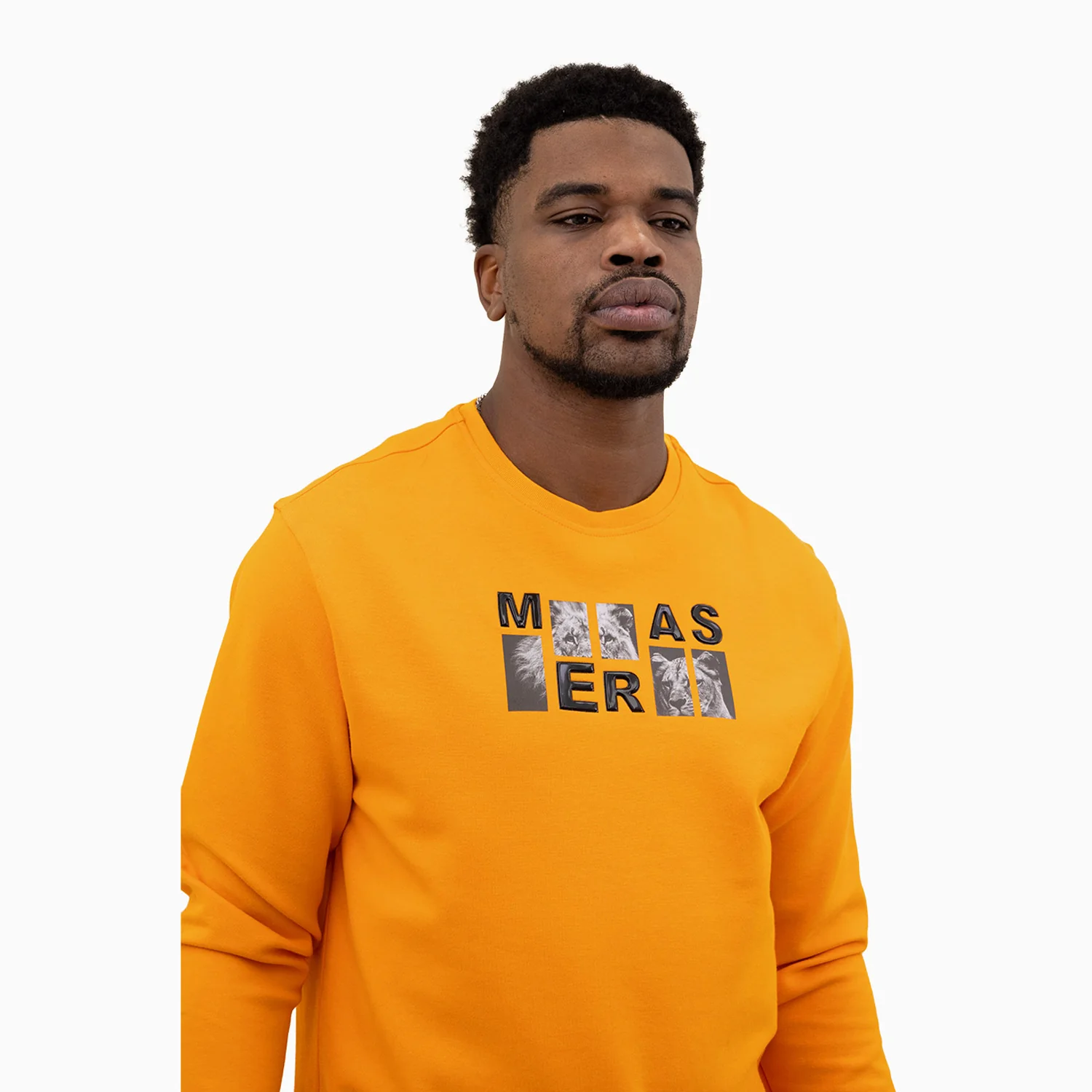 Men's Lion Graphic Crew Neck Sweatshirt - Image 5