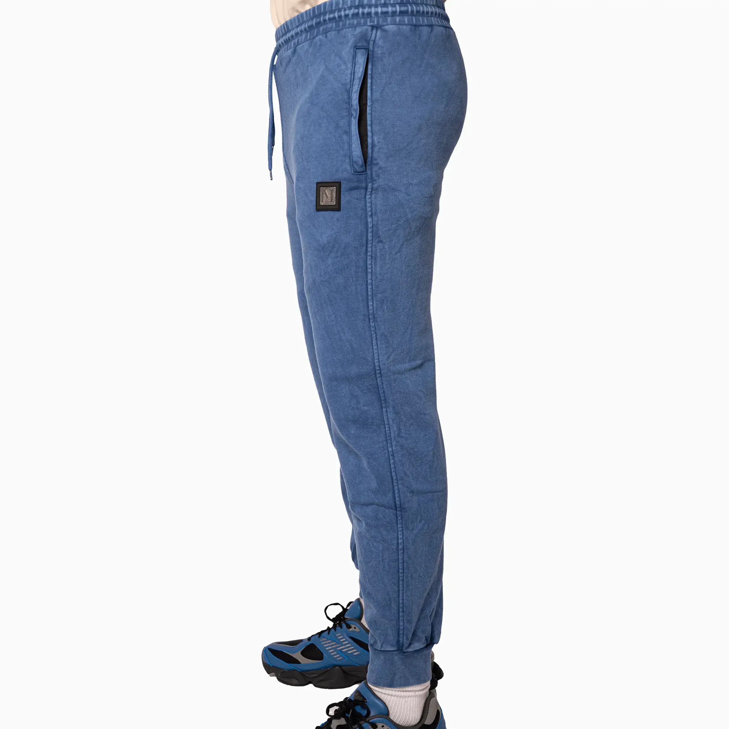 Men's Sportswear Washed Blue Sweat Pant - Image 4
