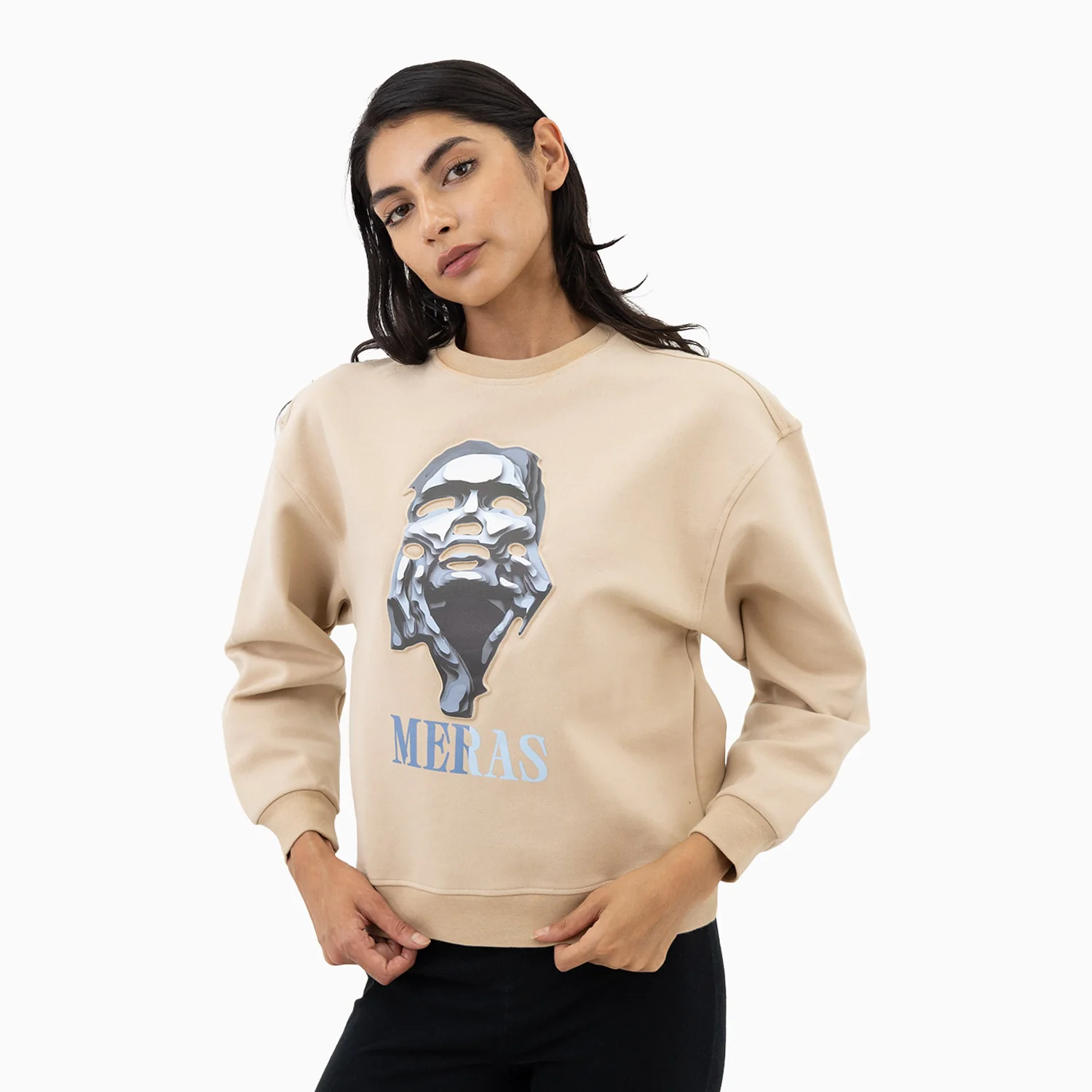Women's Grey Lady Crew Neck Sweatshirt - Image 3