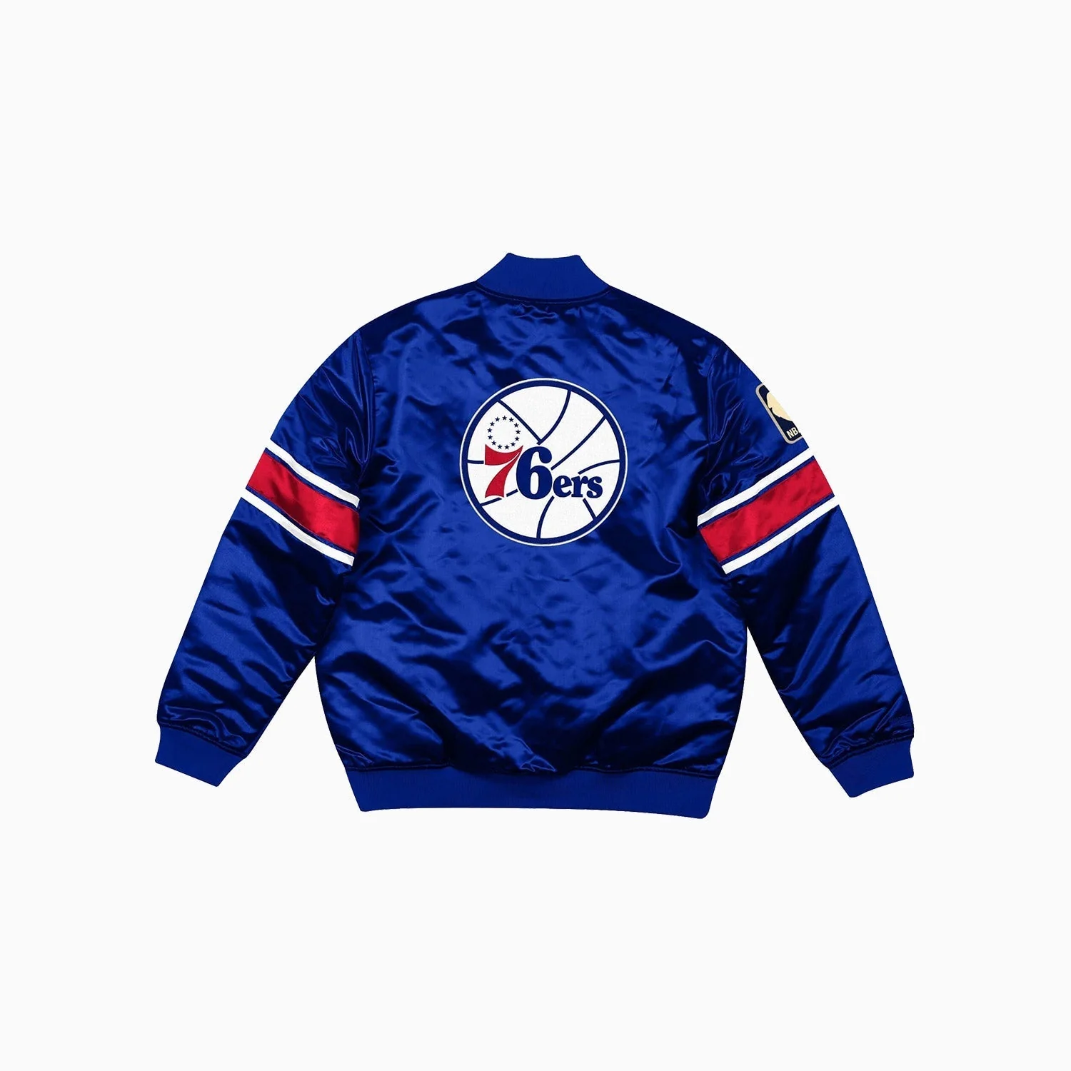 Philadelphia 76Ers NBA Heavyweight Satin Jacket - Image 2