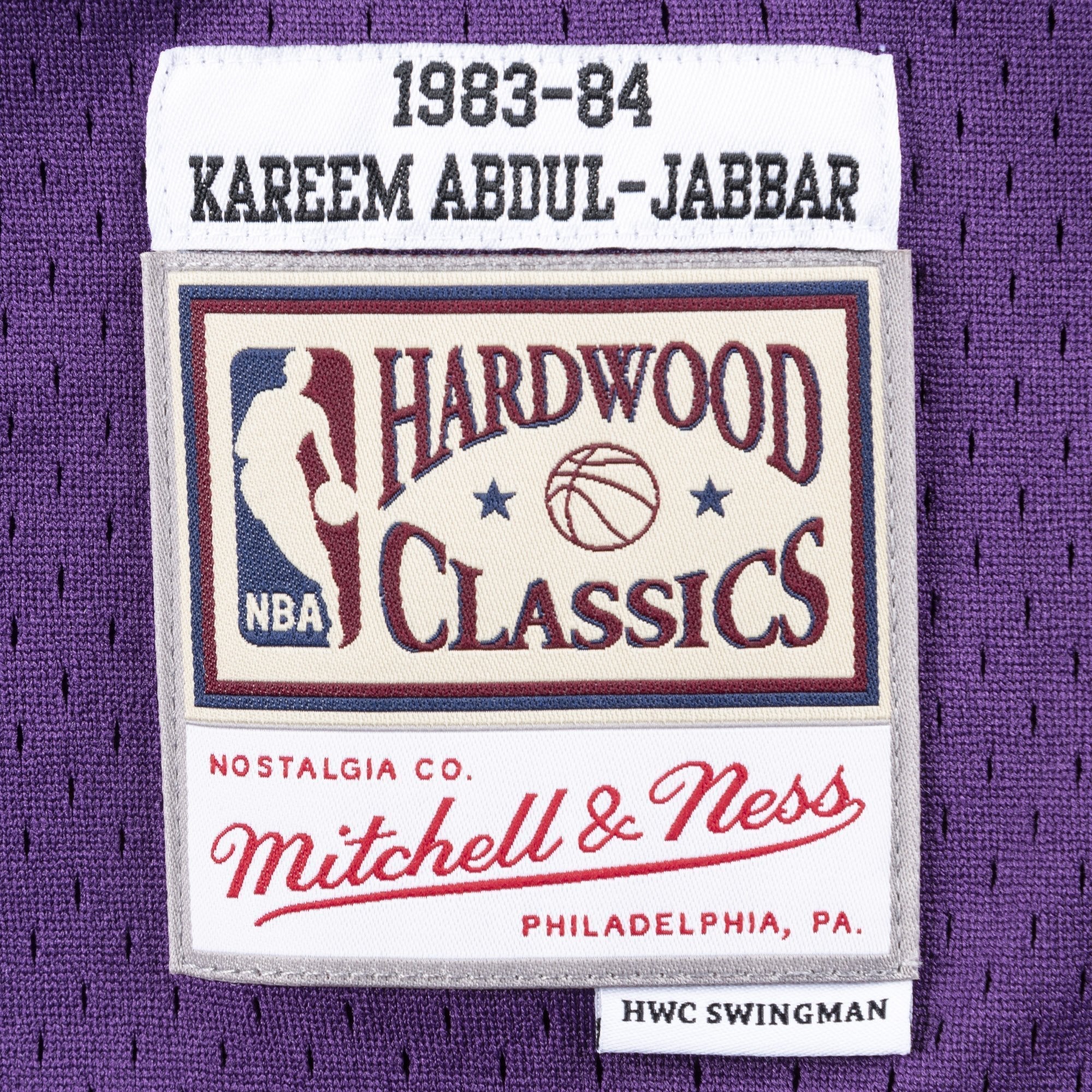 Swingman Kareem Abdul-Jabbar Los Angeles Lakers NBA 1983-84 Jersey - Image 3