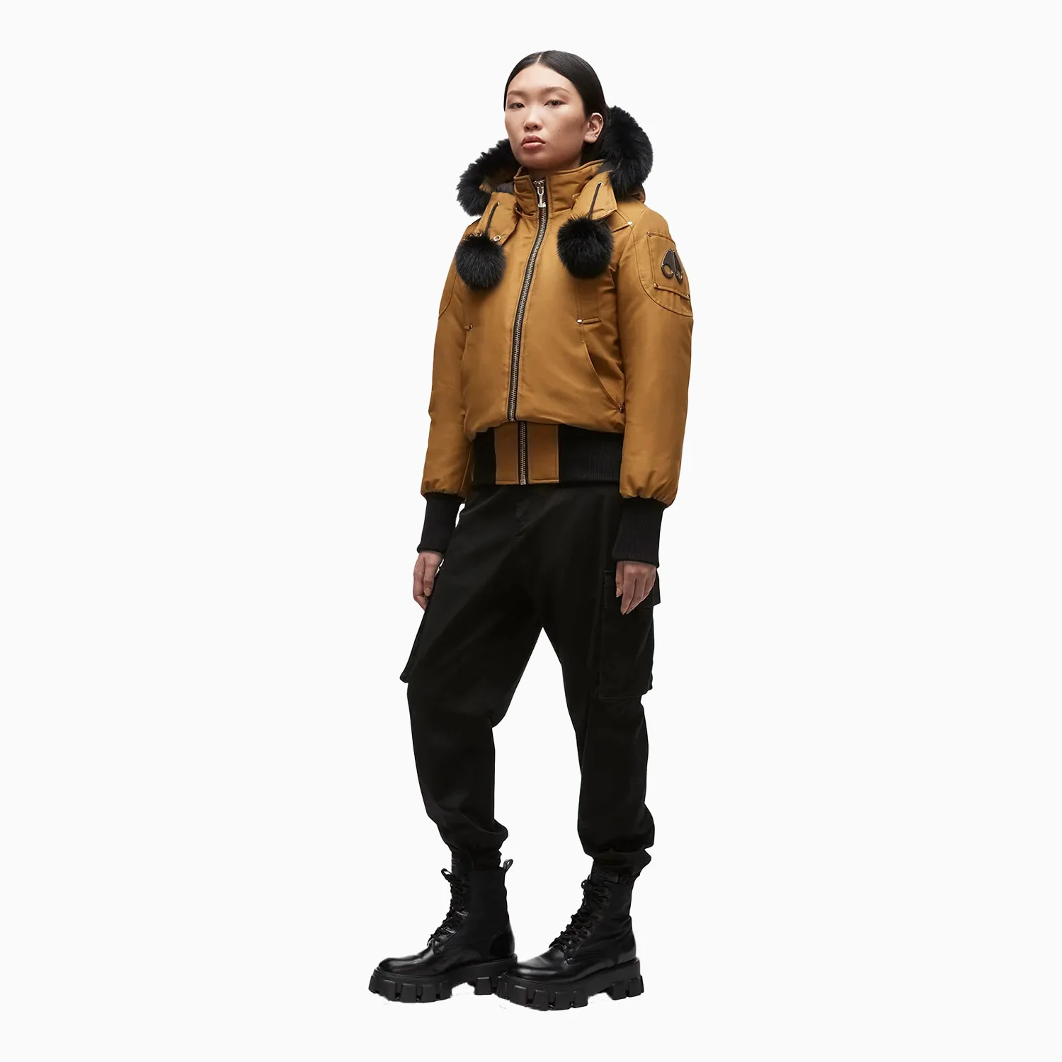 Women's Debbie Bomber Fur Jacket - Image 3