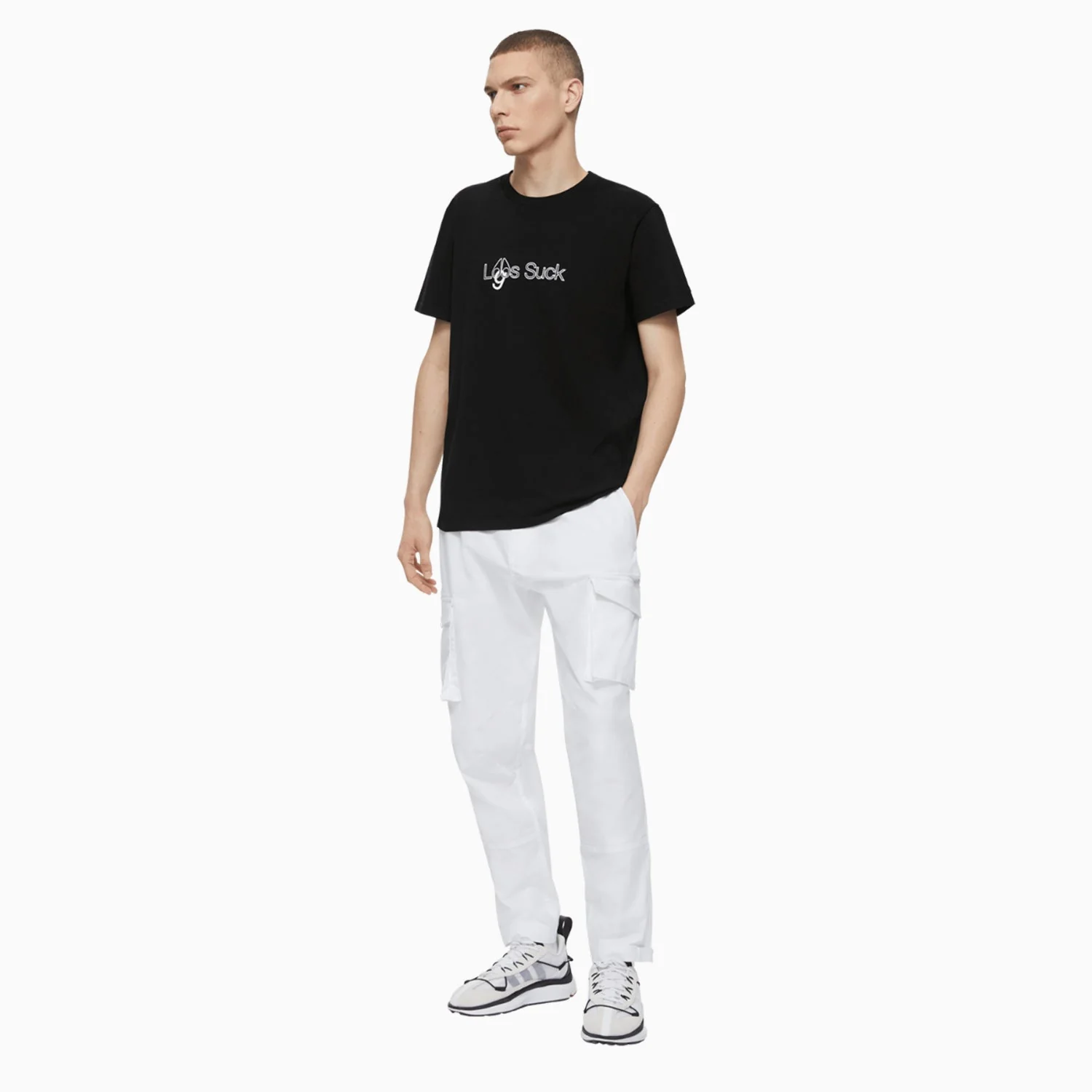 Men's Logos Suck T-Shirt - Image 4